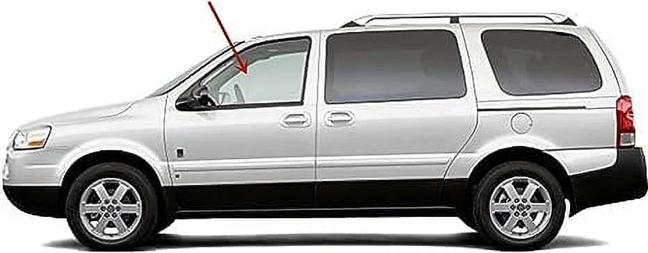 Driver Left Side Front Door Window Door Glass Compatible with Buick Terraza/Saturn Relay Mini Van 2005-2007 Models