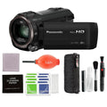 Panasonic HC-V785K Full HD Camcorder, 20X Optical Zoom, 1/2.3 Inch BSI Sensor, HDR Capture (Black) with Pixel Advanced Accessories Bundle | HC-V785K | Extended 3 Years Panasonic Warranty