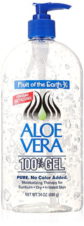 Fruit Of The Earth 100% Aloe Vera Gel Pump, 24 Oz, 2 Pack