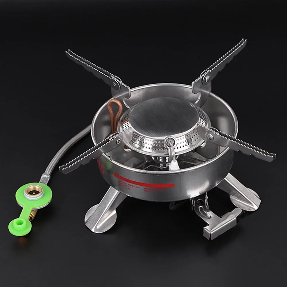 Andoer BRS-10 Outdoor Portable Camping Picnic Split-Type Stainless Steel Butane Gas Cooker Big Power Large Blaze