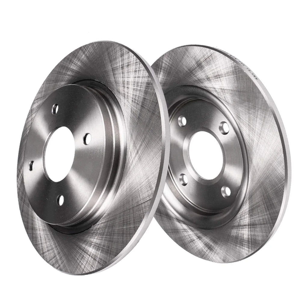 Detroit Axle - Rear Brake Kit for 4-Wheel Disc 2004-2009 Kia Spectra, 2005-2009 Kia Spectra5 Disc Brakes Rotors and Ceramic Brake Pads 2006 2007 2008 Replacement