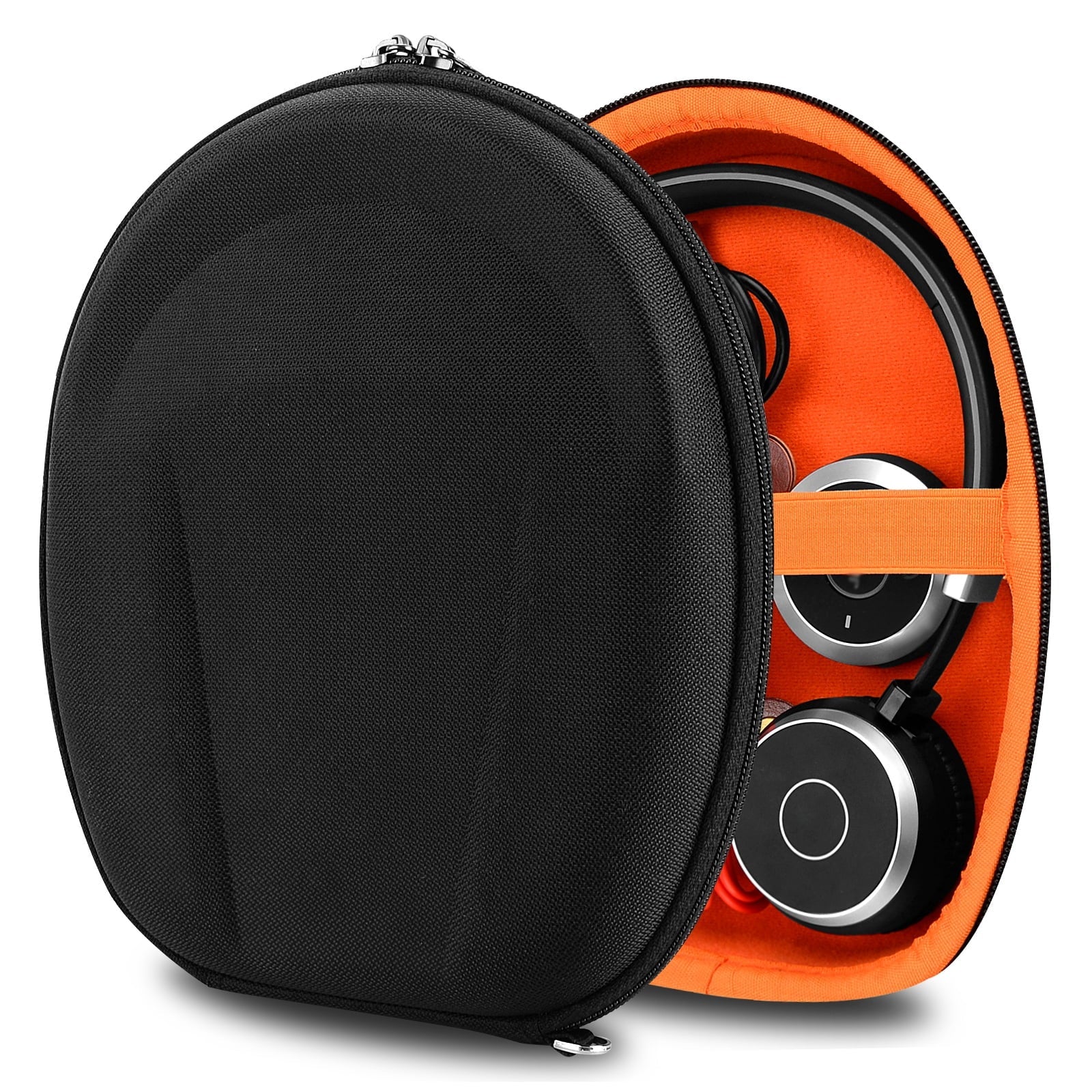 Geekria Shield Headphones Case Compatible with Jabra Evolve 65, 65UC, 40, 40 UC, 20 UC Case, Replacement Hard Shell Travel Carrying Bag (Black)