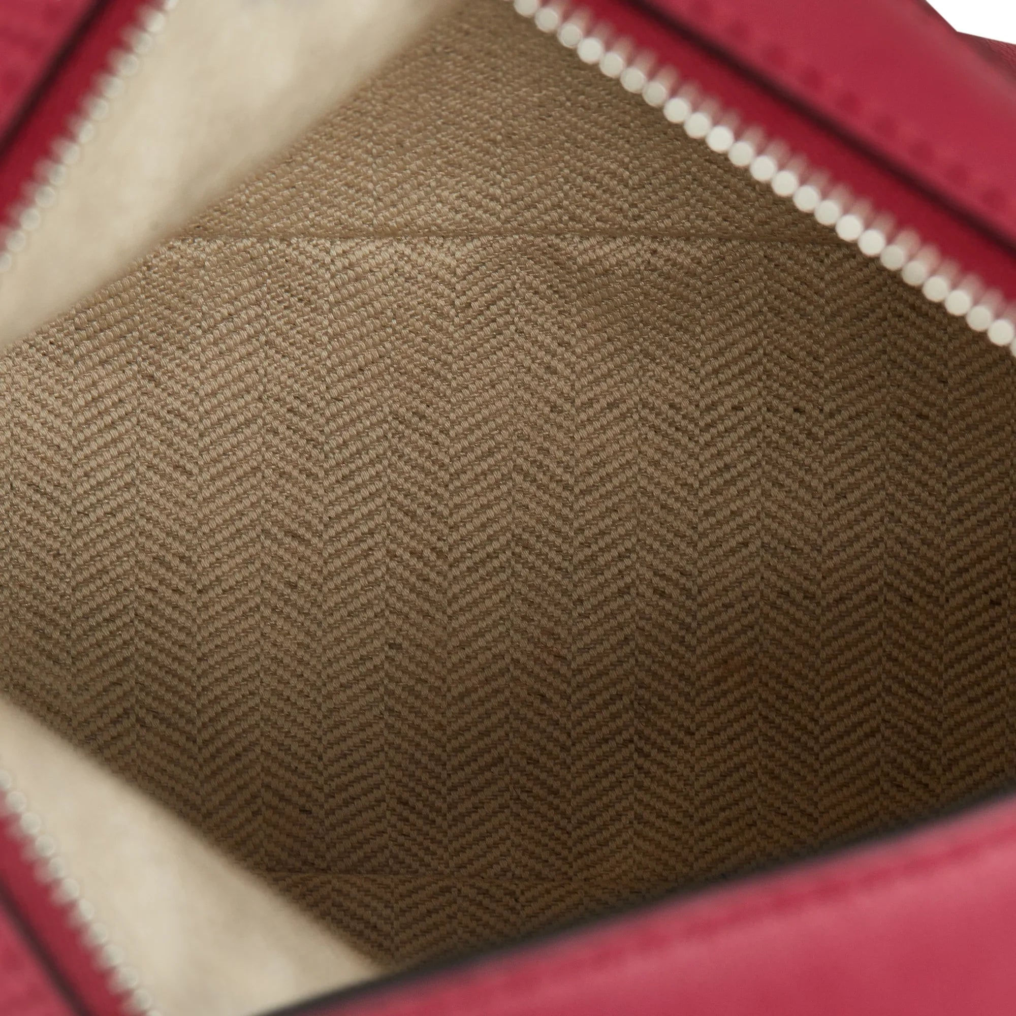 Pre-Owned Authenticated LOEWE Mini Puzzle Satchel Calf Leather Red Unisex (Good)