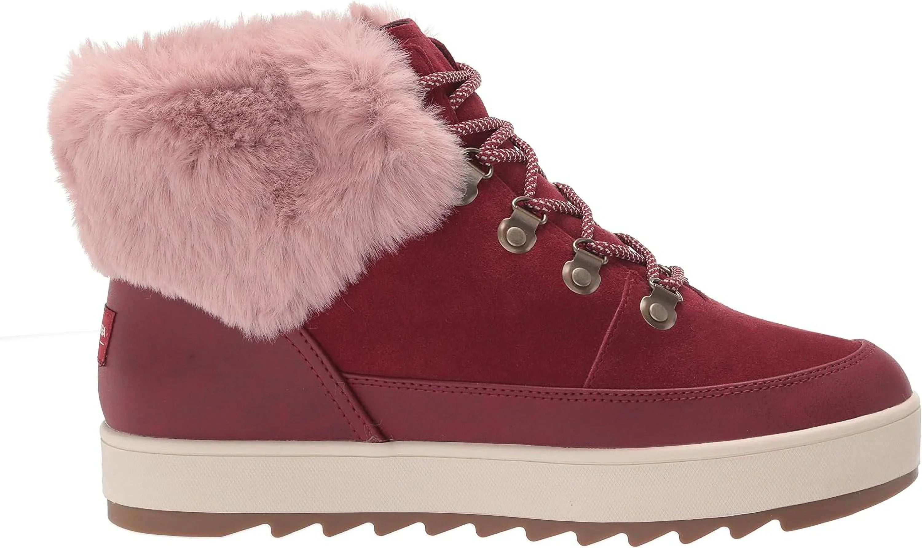 Koolaburra by UGG Women's Tynlee Lace-up Snow Boot Size 8, Color Syrah