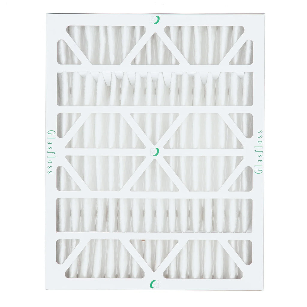 6 Pack of 20x24x4 MERV 10 Pleated 4" Inch Air Filters by Glasfloss. Actual Size: 19-3/8 x 23-3/8 x 3-3/4