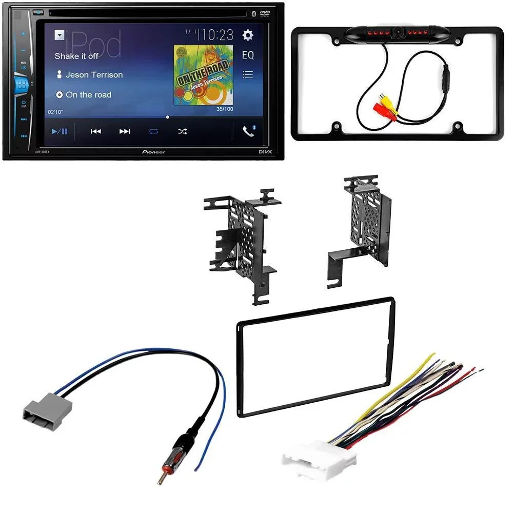 KIT2620 Bundle with Pioneer Multimedia DVD Car Stereo and InstalLatitudeion Kit - for 2014 Nissan Versa Note W/Base Radio / Bluetooth Touchdisplay, Backup Camera, Double Din Dash Kit