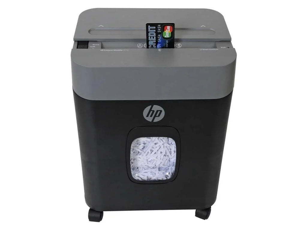 Royal CC12 Paper Shredder - Cross Cut - 12 Per Pass - for shredding Paper, Staples, Credit Card, Envelope - 8.75" Throat - 2 Minute Run Time - 30 Minute Cool Down Time - 3.40 gal Wastebin Capacit