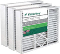 Filterbuy 20x22x5 MERV 8 Pleated HVAC AC Furnace Air Filters for Amana, Goodman, and Nordyne (3-Pack)