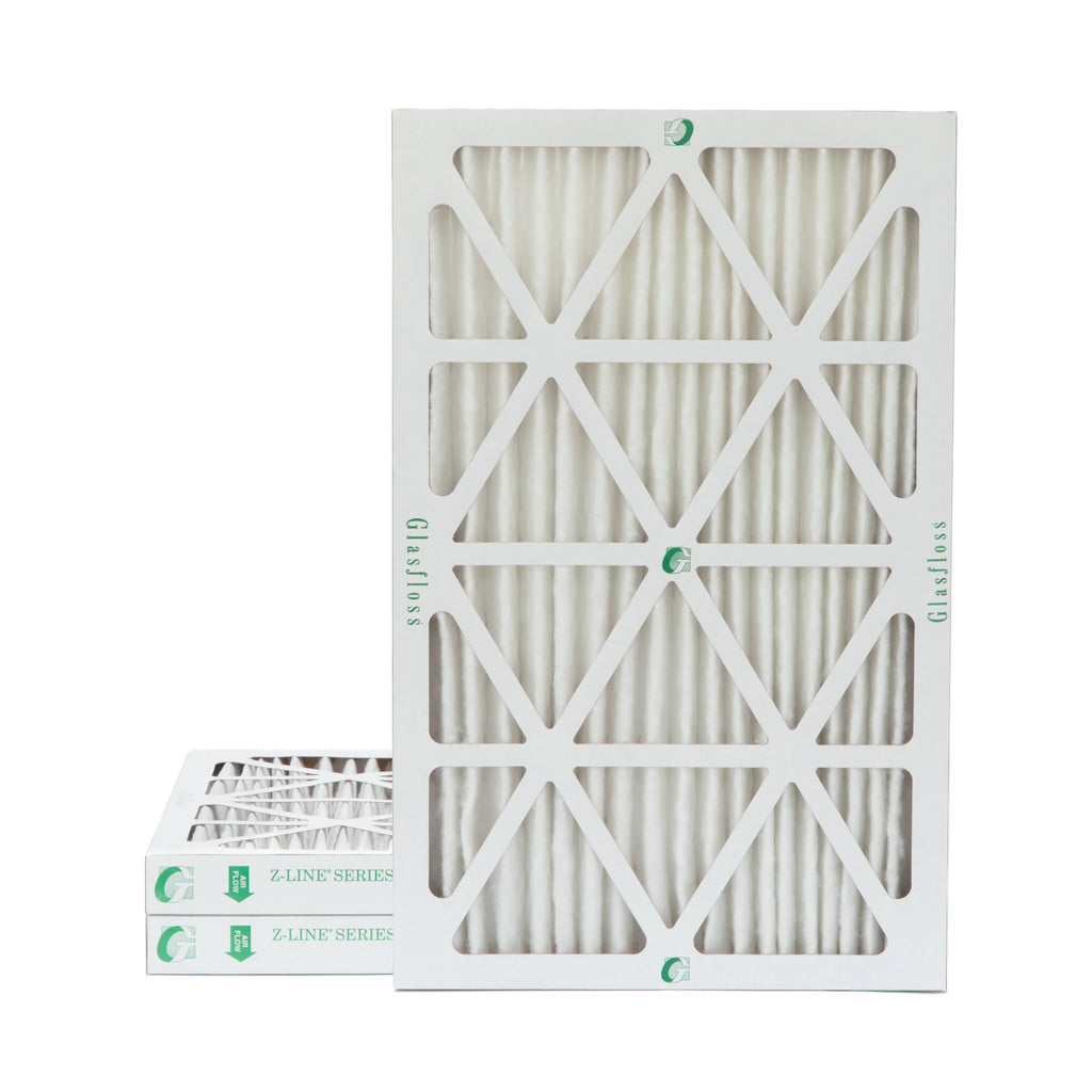 3 Pack of 16x24x2 MERV 13 Pleated 2" Inch Air Filters by Glasfloss. Actual Size: 15-1/2 x 23-1/2 x 1-3/4