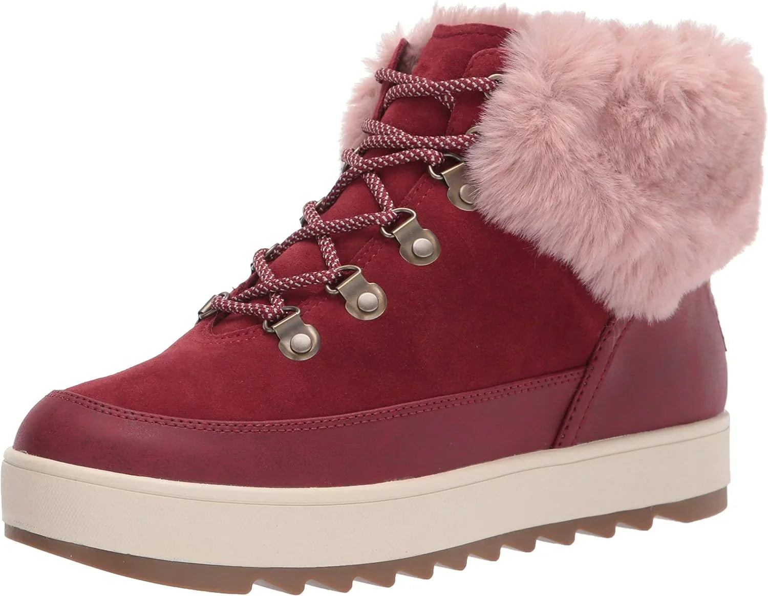 Koolaburra by UGG Women's Tynlee Lace-up Snow Boot Size 8, Color Syrah