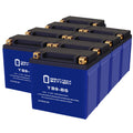YB9-BS Lithium Replacement Battery Compatible with Gilera 125 XR2 E-Starter All Years - 8 Pack