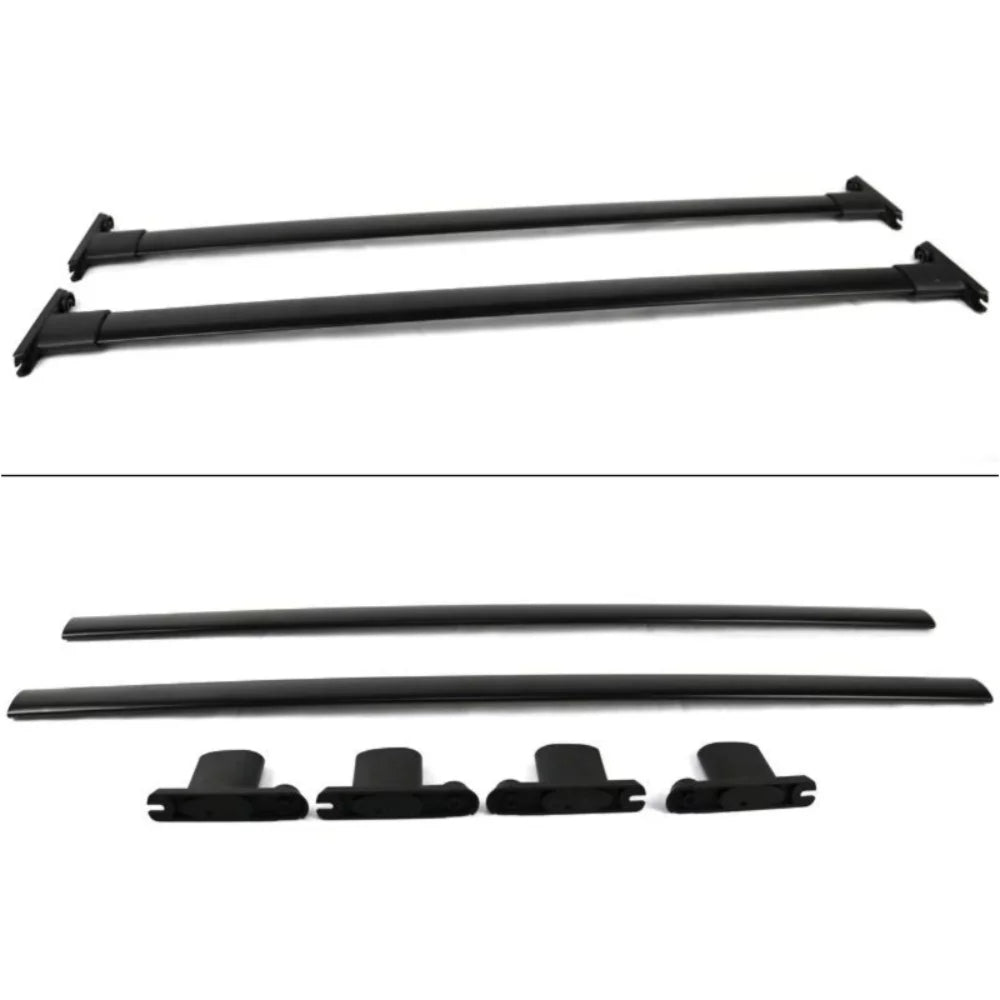 Teledu For Ford Explorer Police Interceptor Utility Roof Rack Bar 2Pc Black Aluminum