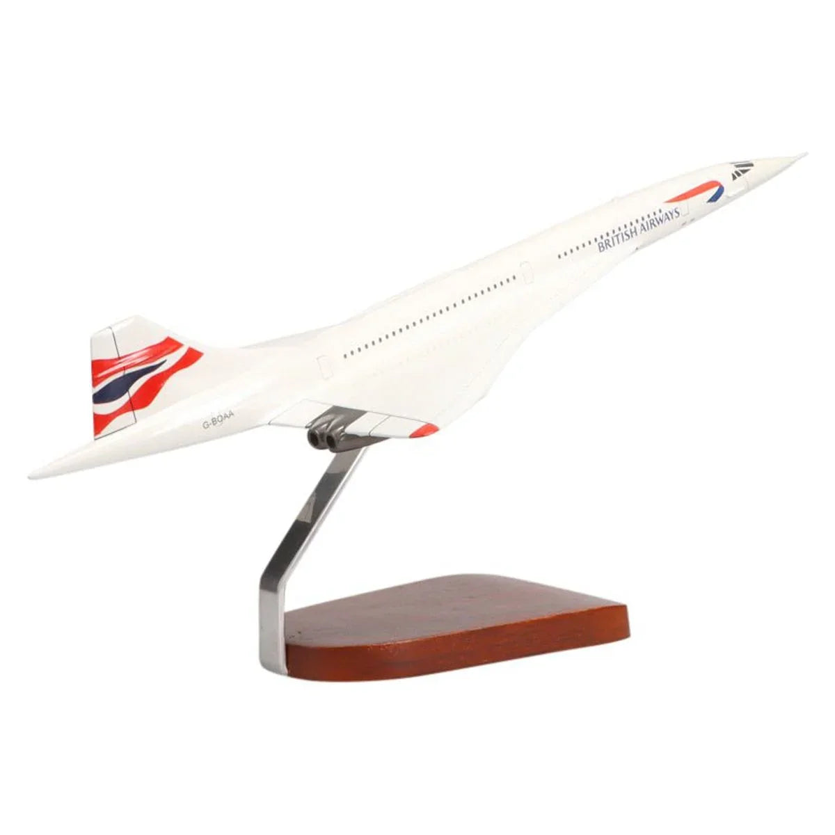 Aerospatiale/BAC Concorde British Airways Large Mahogany Model