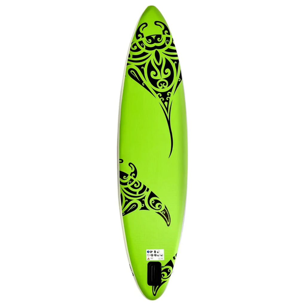 Andoer InfLatitudeable Paddleboard Set 126"x29.9"x5.9" Green