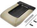 Console Lid - Tan - Compatible with 2001 - 2006 Chevy Silverado 1500 with Split Bench Seat 2002 2003 2004 2005