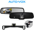 AUTO-VOX 4.3”LCD OEM Rear View Mirror Monitor with IP 68 Waterproof Back Up Car Camera, Night Vision Back Up Camera System for Parking & Reversing (T2 )