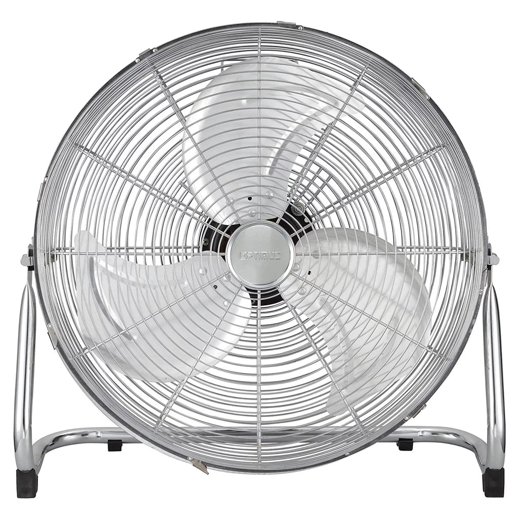 Optimus F-4122 Heavy Duty Aluminum 12 Inch 3 Speed Industrial Fan, Chrome
