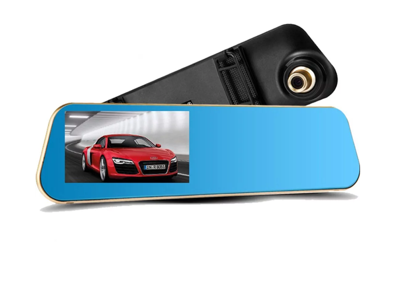 X10 Car DVR, Car Camera Car Video Recorder Full HD 1080P Car Video Camera 4.3 Inch LCD with Dual Lens for Vehicles Front Rearview Mirror DVR Dash Cam with Reverse Parking System