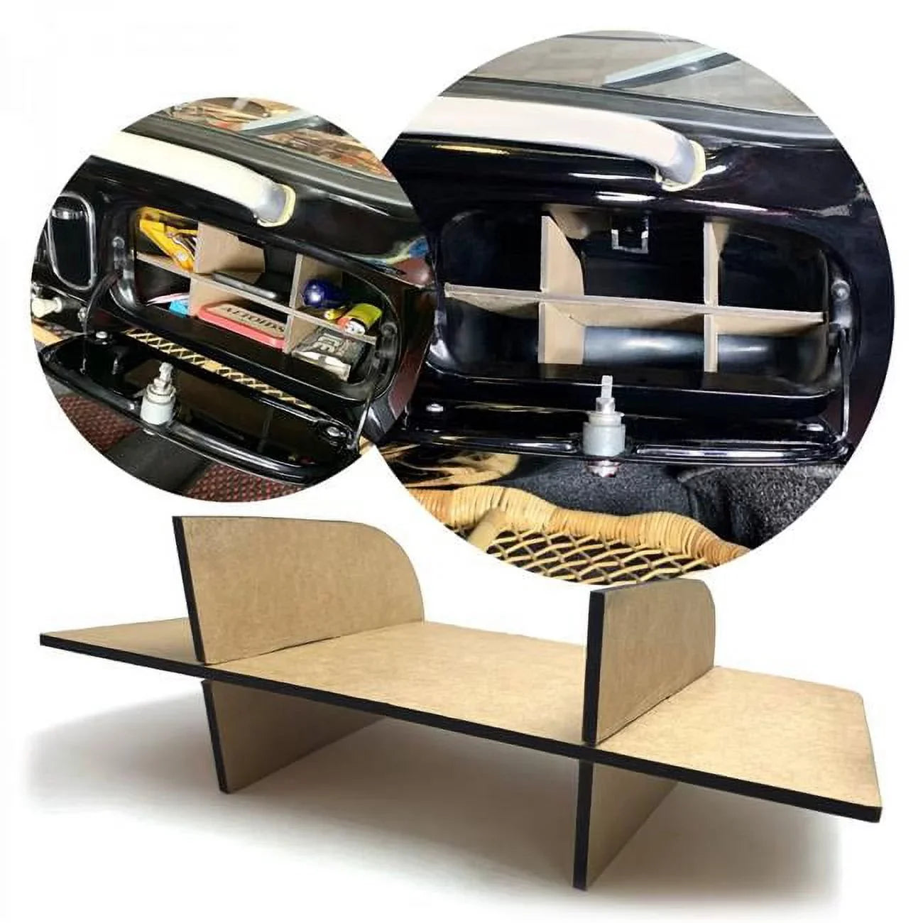VW Beetle Glove Box Organizer for 52-57 Volkswagen Bug Oval Sedan Convertible