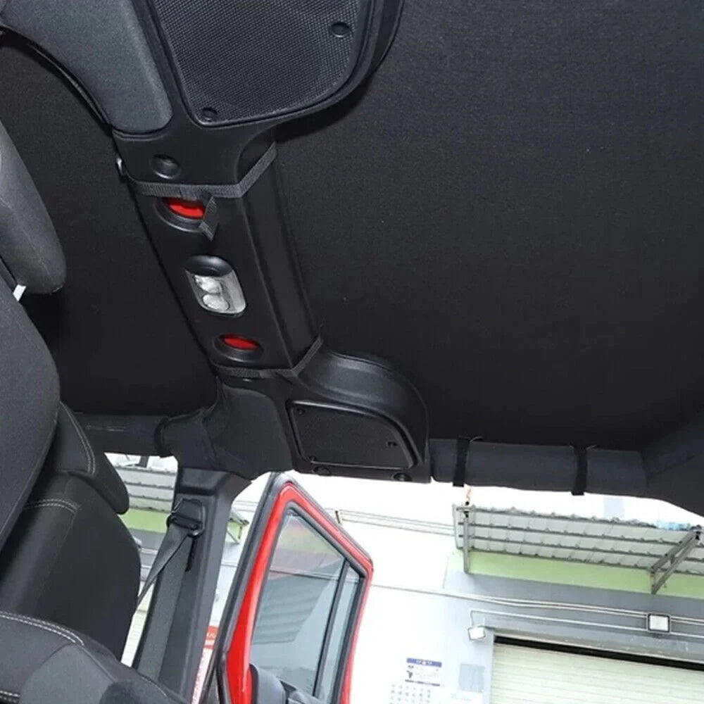 JLLOM Premium Jeep Wrangler JK JKU 07-18 Leather Top Sunshade - Easy Install, Maximum Sun Protection