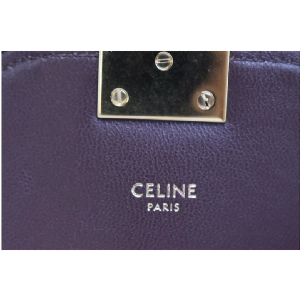 Pre-owned CELINE Medium C Quilted Leather Crossbody Bag Khaki