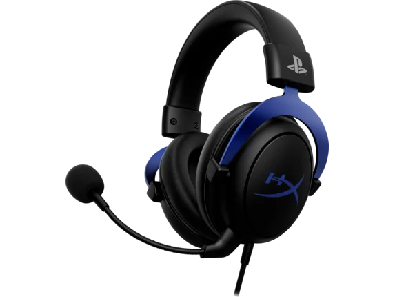 HyperX Cloud - Gaming Headset (Black-Blue) - PS5-PS4