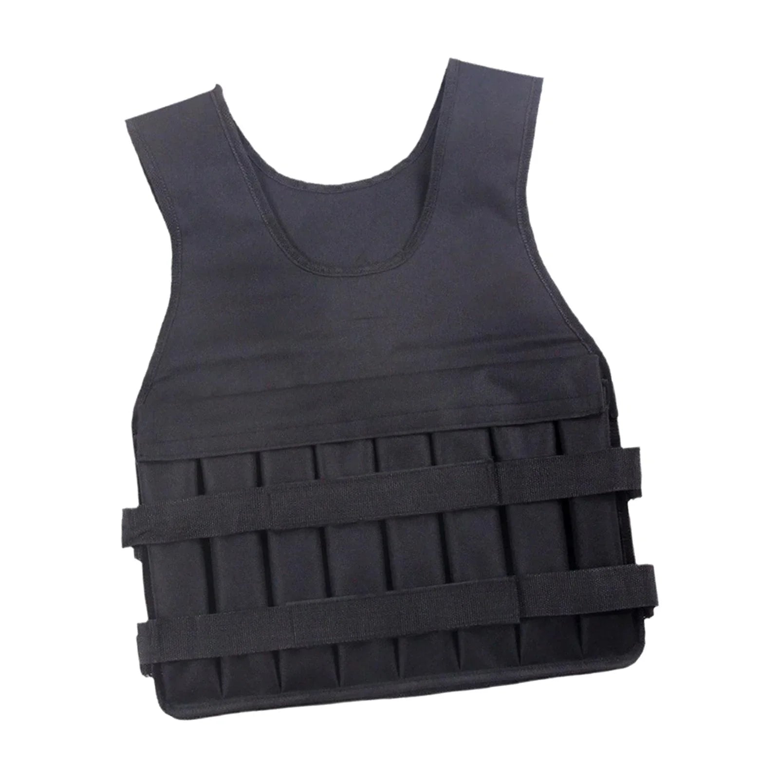 funtasica Loading Vest Exercise Jacket for Boxing Running Gym Fitness 8 Pockets Exercise Slim Design Strength Training Body Weight Vest