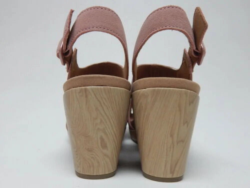Rockport Vivienne Size US 9 W WIDE Women's Suede Slingback Sandals Light Rose