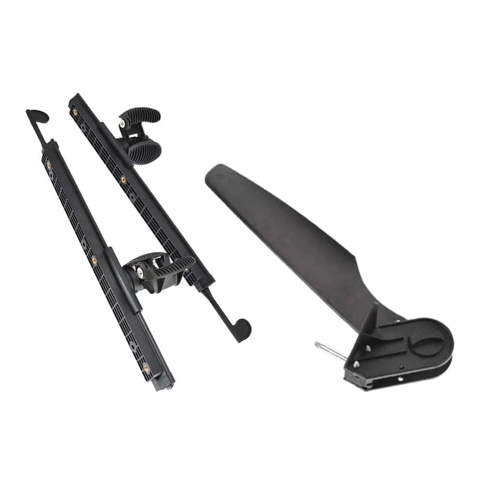 AMLESO Kayak Rudder Kayak Foot Pegs Boat Tail Watercraft Rudder with Foot Brace Pedals for Fishing Boat Canoeing Marine Accessories