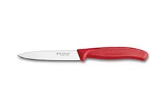 Victorinox 4-Inch Swiss Classic Paring Knife with Straight Blade, Spear Point, Red