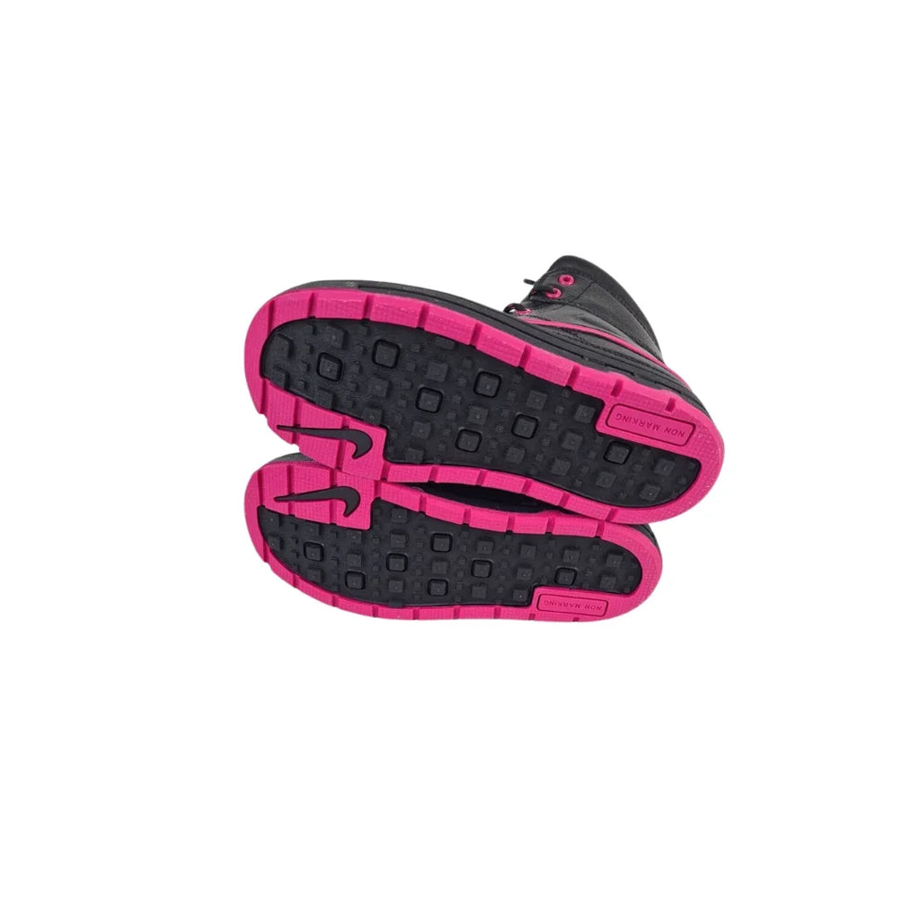 Nike ACG Woodside 2 Little Girl's Winter Boots 524877 001 Black Pink Size 12.5