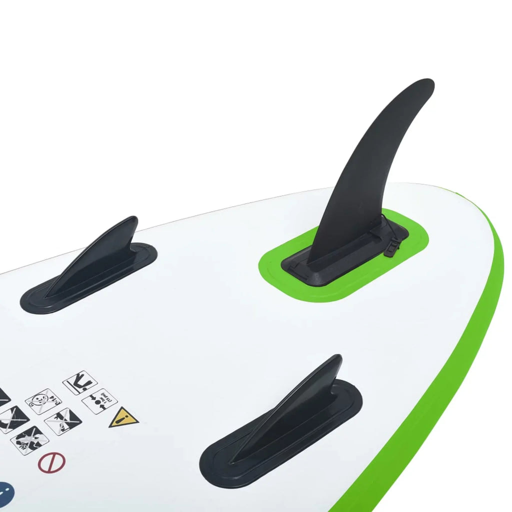 Walmeck InfLatitudeable Paddleboard Set Green and White