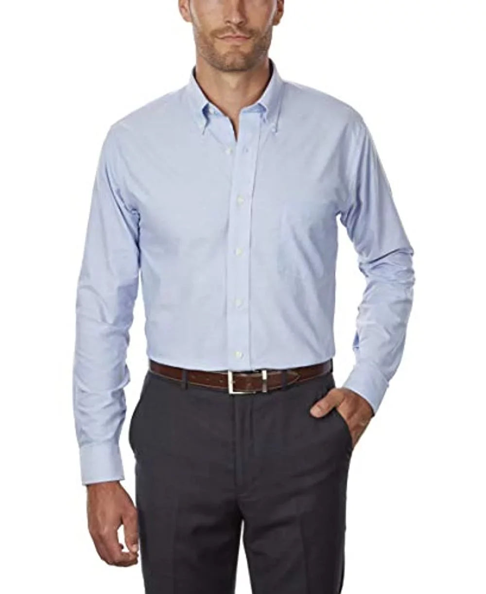 Van Heusen Men's Dress Shirt Regular Fit Oxford Solid