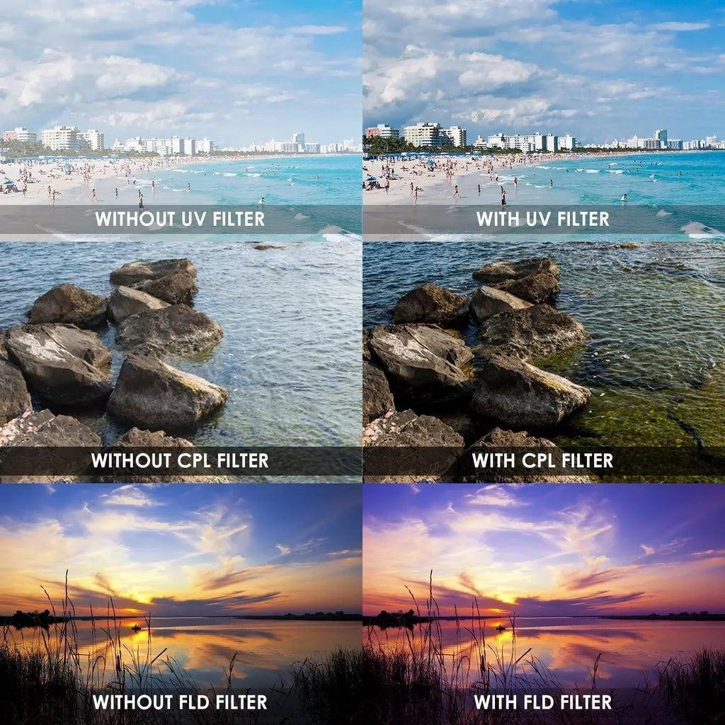 52mm 3PC Filter Kit CPL UV FLD for Panasonic 14-45mm f/3.5-5.6 Aspherical MEGA OIS Lens