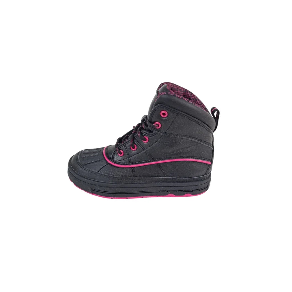 Nike ACG Woodside 2 Little Girl's Winter Boots 524877 001 Black Pink Size 12.5