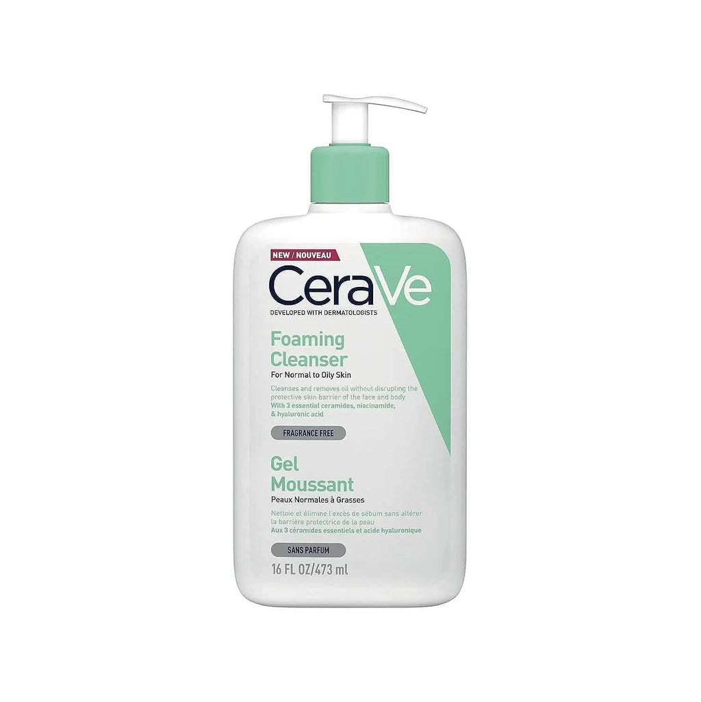 Cerave Foaming Cleanser | 473Ml/16Oz | Daily Face, Body & Hand Wash With Niacinamide, For Normal To Oily Skin