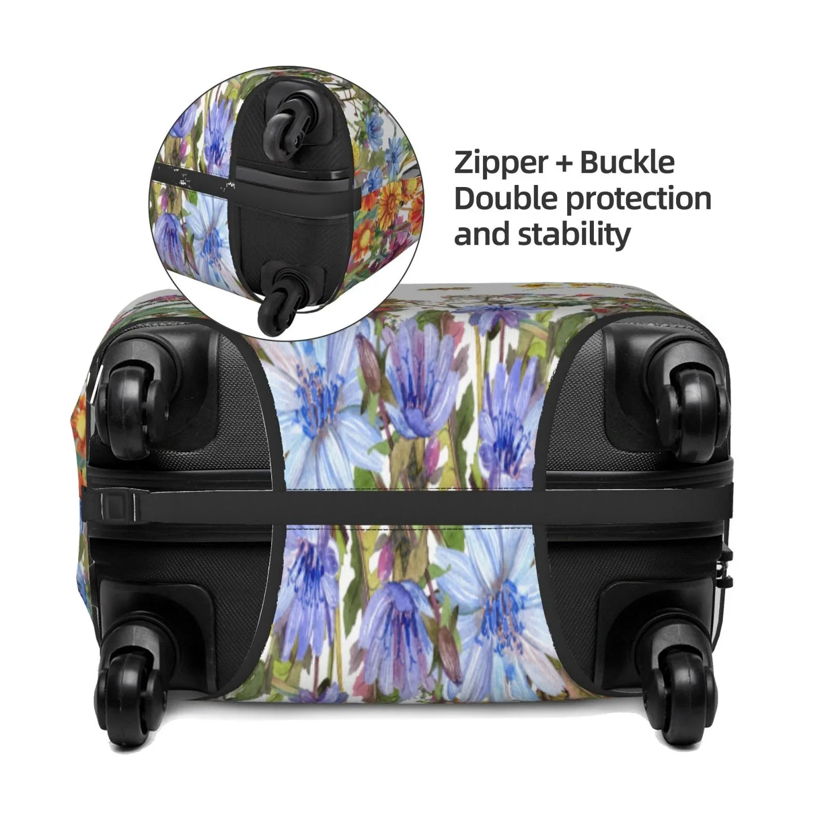 Haiem Herbs And Wildflowers Luggage Cover,Durable, Washable Suitcase Protector With Anti-Scratch Technology - Keep Your Luggage Looking New X-Large