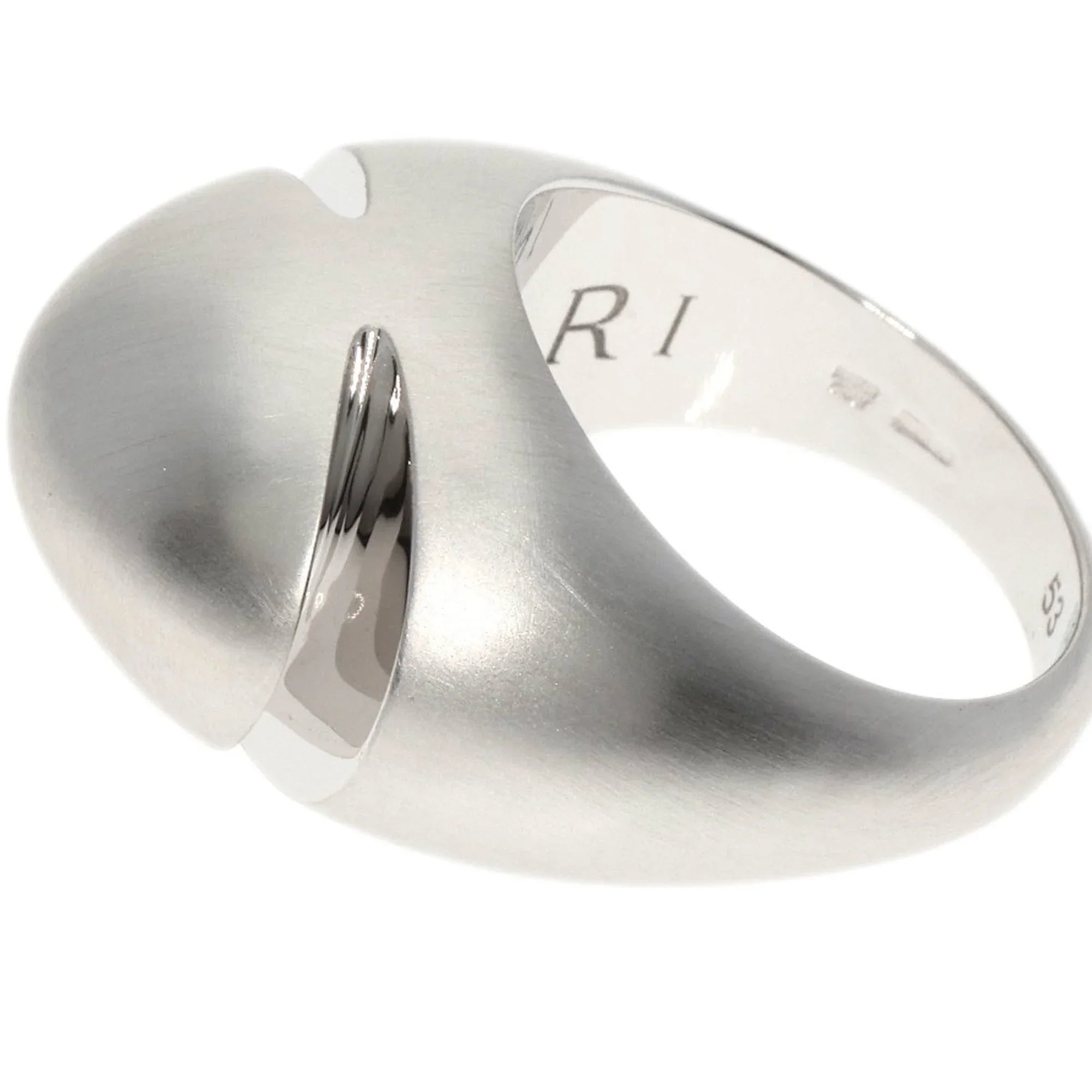 Pre-Owned Bvlgari Cabochon #53 Ring K18 White Gold Women's BVLGARI (Good)