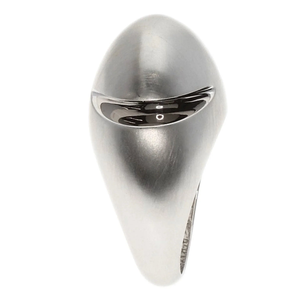 Pre-Owned Bvlgari Cabochon #53 Ring K18 White Gold Women's BVLGARI (Good)