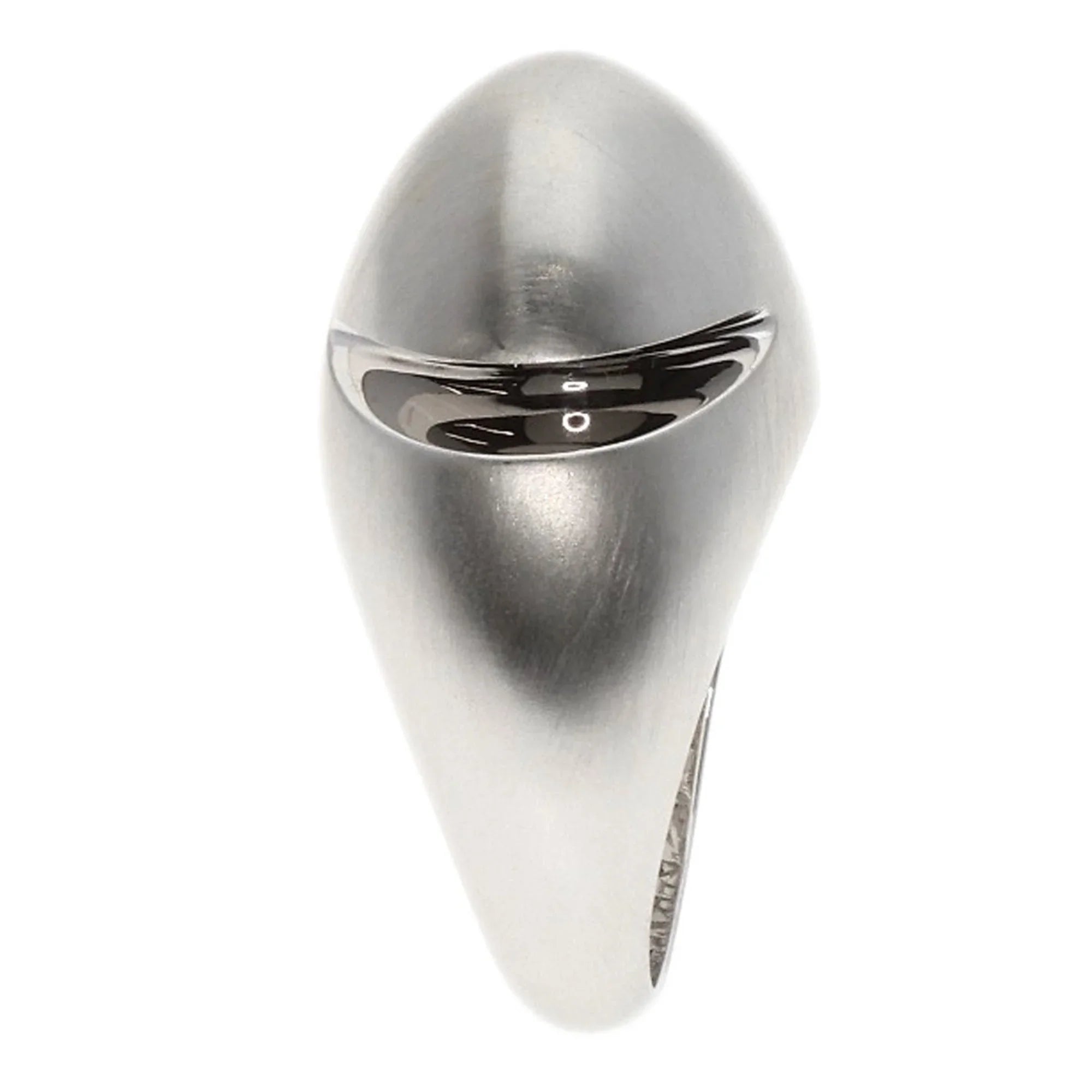 Pre-Owned Bvlgari Cabochon #53 Ring K18 White Gold Women's BVLGARI (Good)
