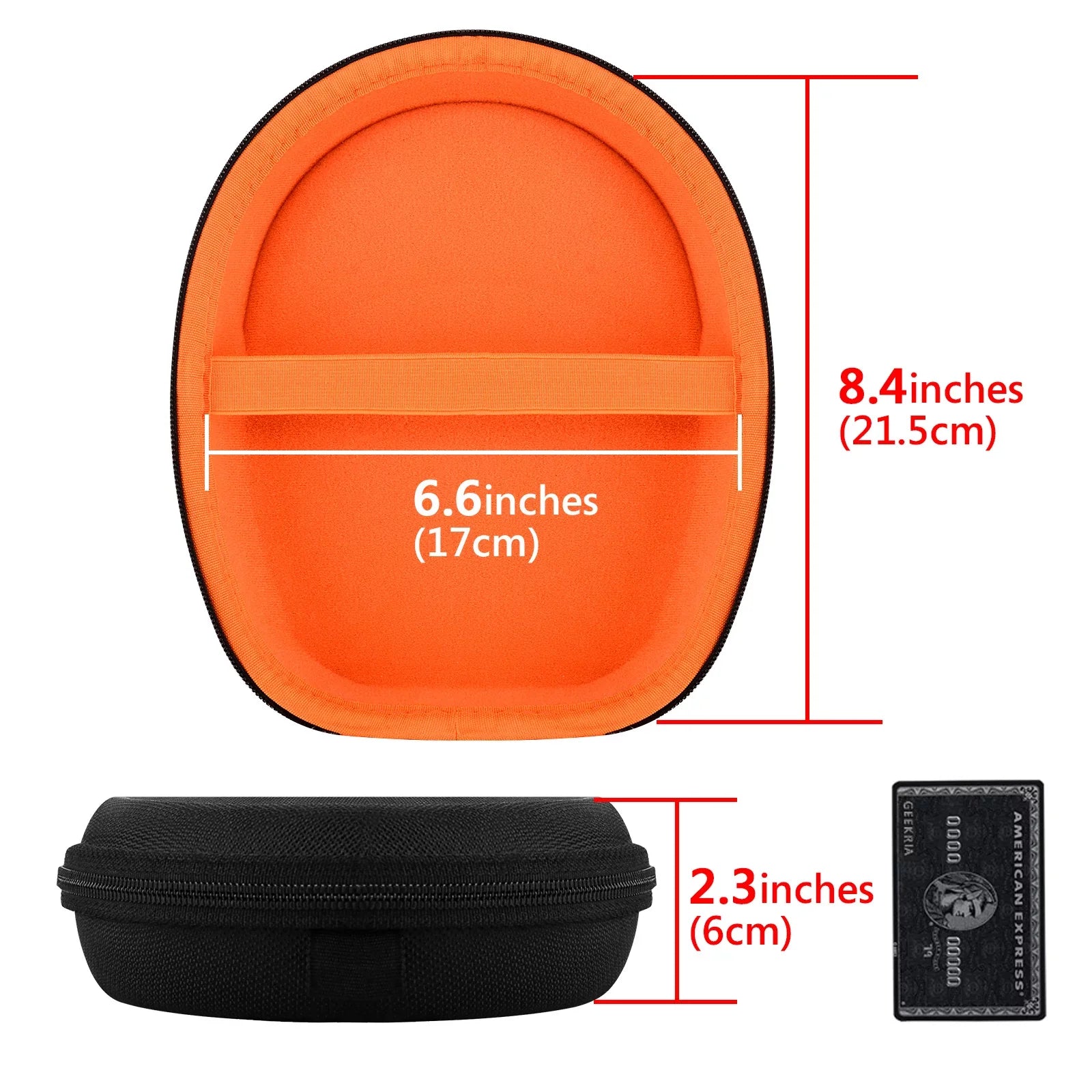 Geekria Shield Headphones Case Compatible with Jabra Evolve 65, 65UC, 40, 40 UC, 20 UC Case, Replacement Hard Shell Travel Carrying Bag (Black)