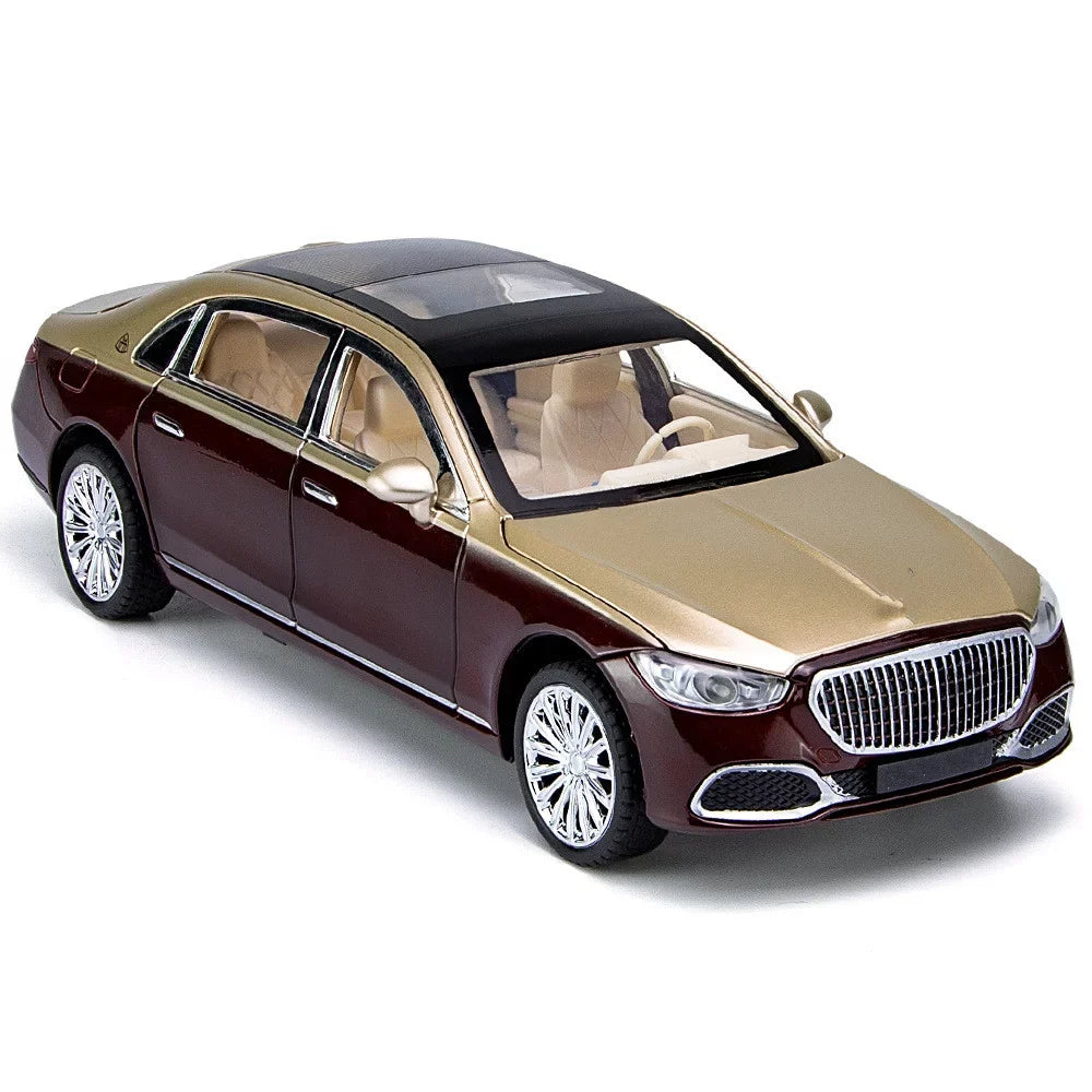 Sound & Light Alloy Metal 1/24 Car Model Gift Collection For Benz Maybach S680