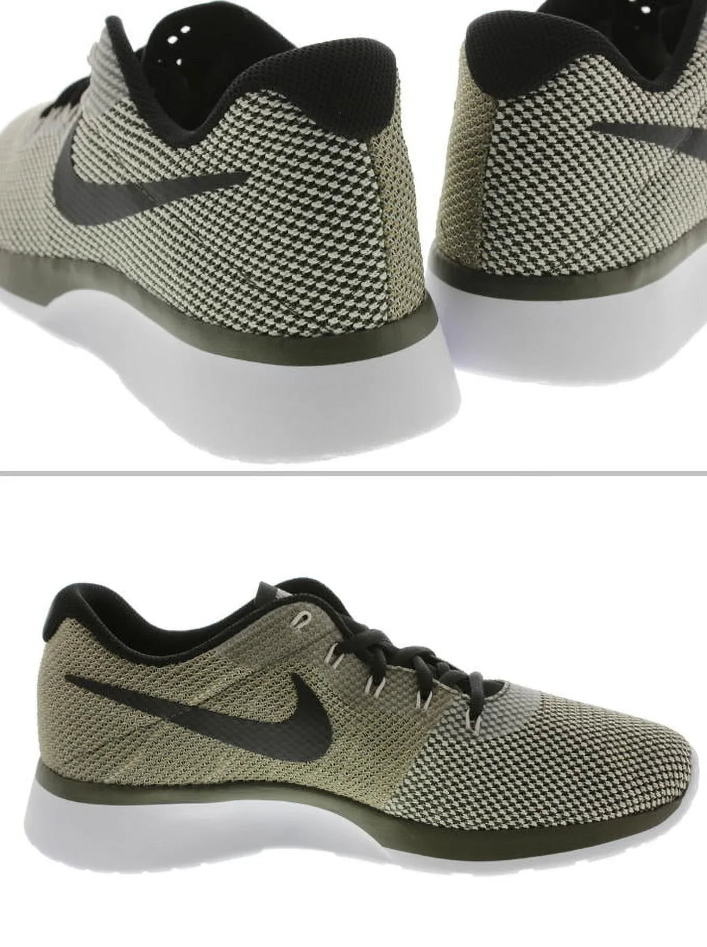 NIKE  Tanjun Racer Sneakers Women's Sz 7 Shoe 921668 301 Cargo Khaki/Light Bone