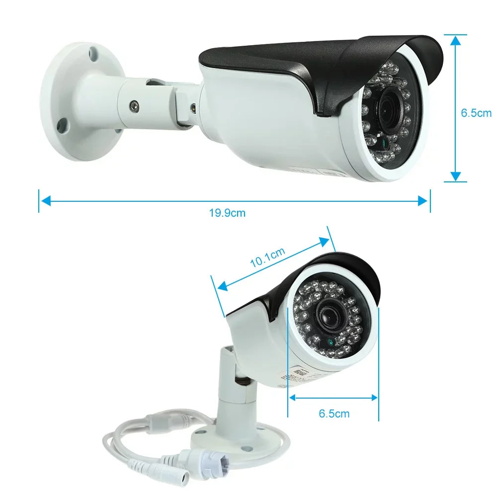 4MP HD POE IP Camera with 1080P/1440P/1520P Resolution, 1/2.7 Cam for High-Quality Imaging