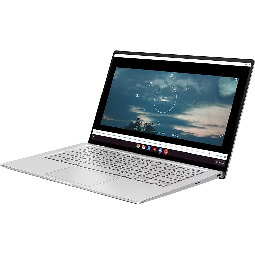 ASUS Chromebook Flip C434 2-In-1 Laptop, 14" Full HD Touchdisplay 4-Way NanoEdge, Intel Core M3-8100Y Processor, 4GB RAM, 64GB eMMC Storage, All-Metal Body, Backlit KB, Chrome OS, Silver - (Open Box)