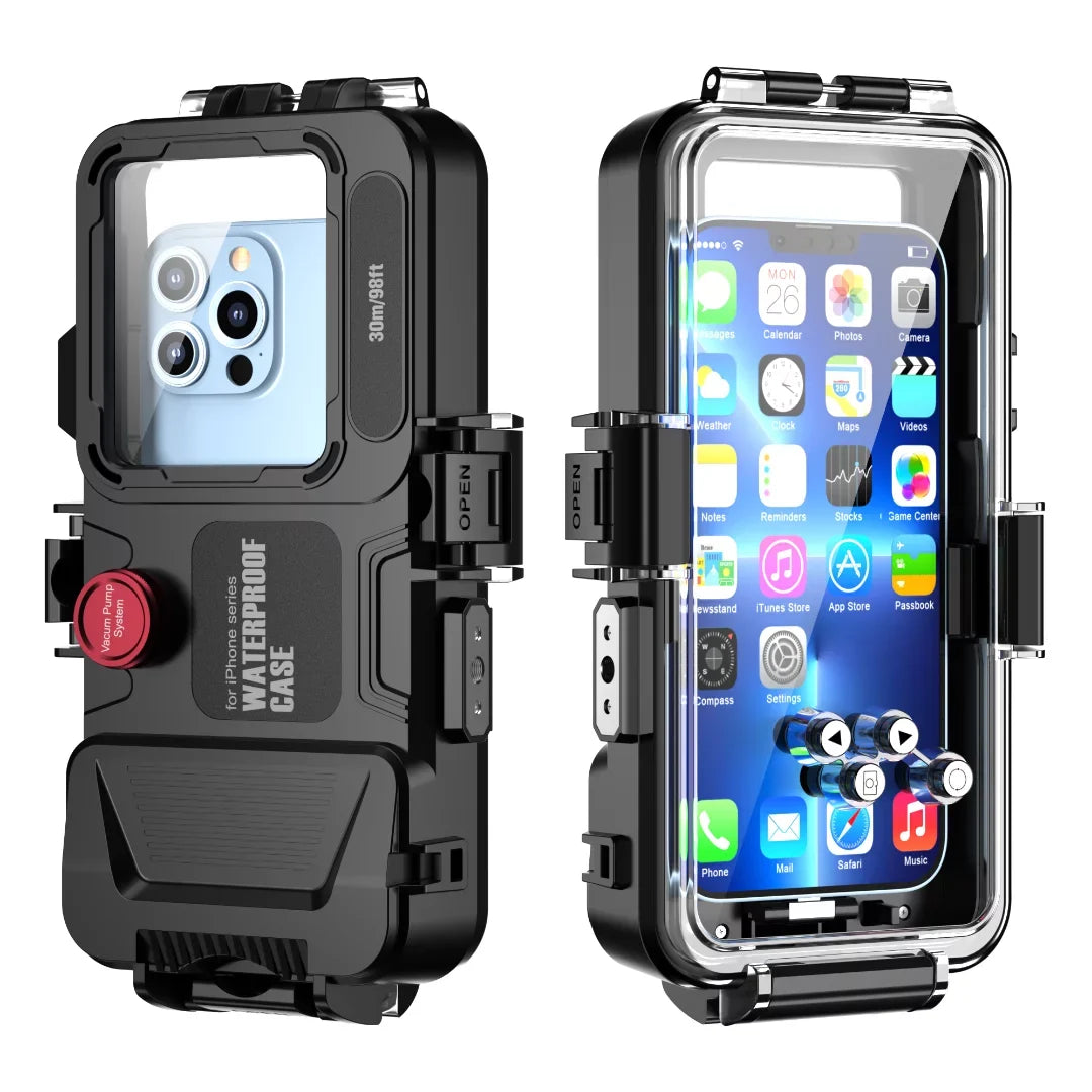 GREHOME Waterproof Underwater Diving Universal Case Cover For iPhone 13 12 Pro Max [98ft / 30m] full body protection