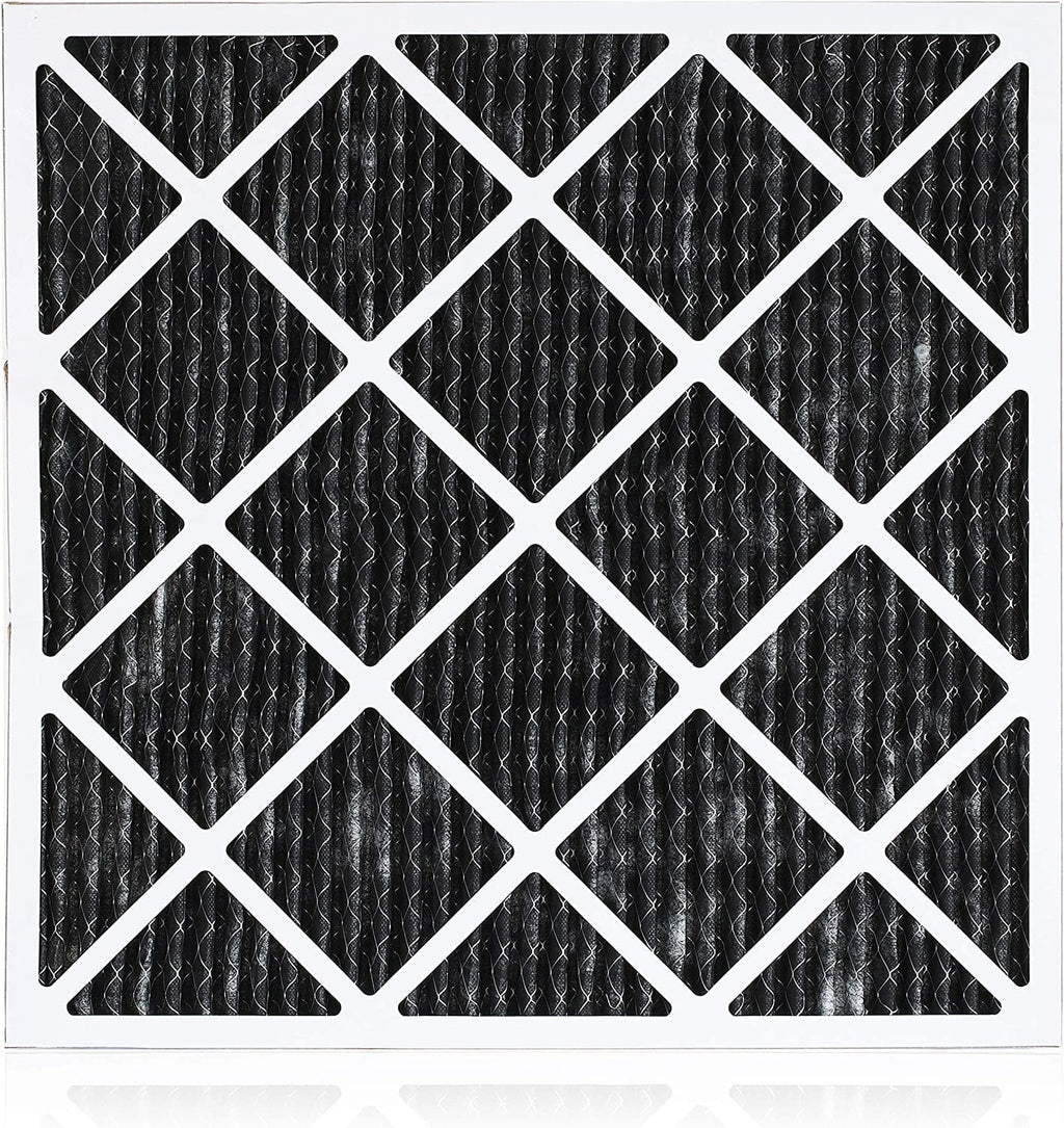 Filterbuy 22x24x1 MERV 8 Odor Eliminator Pleated HVAC AC Furnace Air Filters with Activated Carbon (2-Pack)