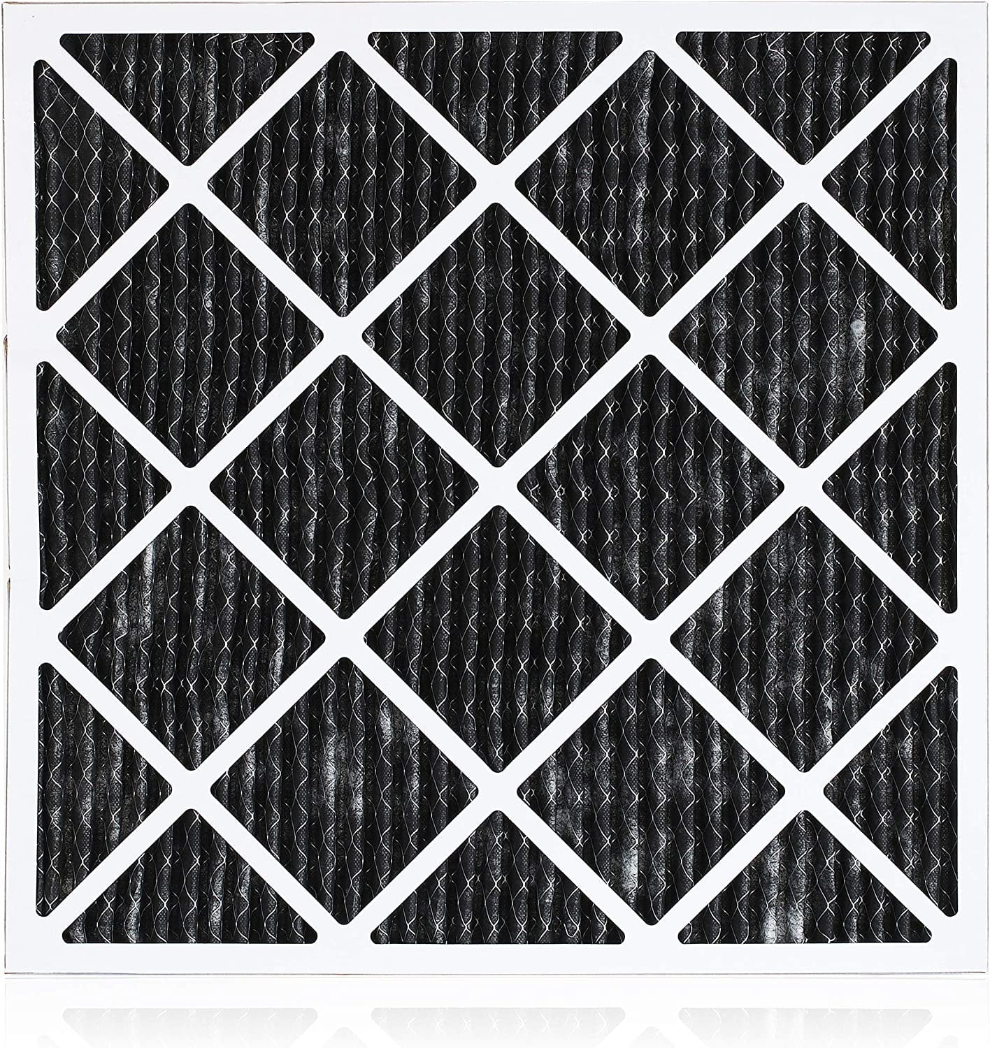 Filterbuy 14x18x1 MERV 8 Odor Eliminator Pleated HVAC AC Furnace Air Filters with Activated Carbon (1-Pack)