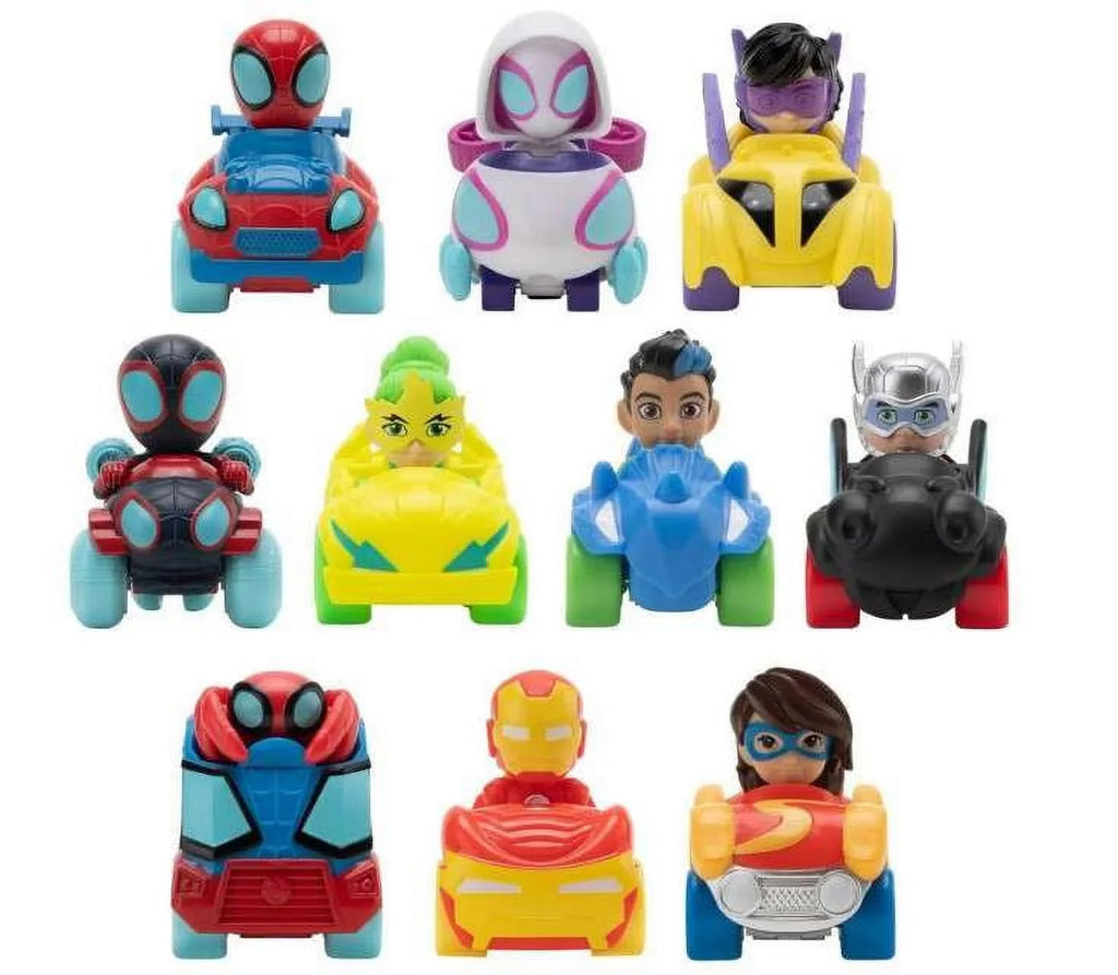 Marvel Spidey & His Amazing Friends Amazing Minis Vehicle 10-Pack (2022 Version)