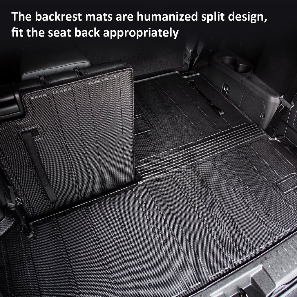 Fit 2020-2024 Toyota Highlander Trunk Mat with Backrest Mats Car Cargo Liner Highlander Accessories